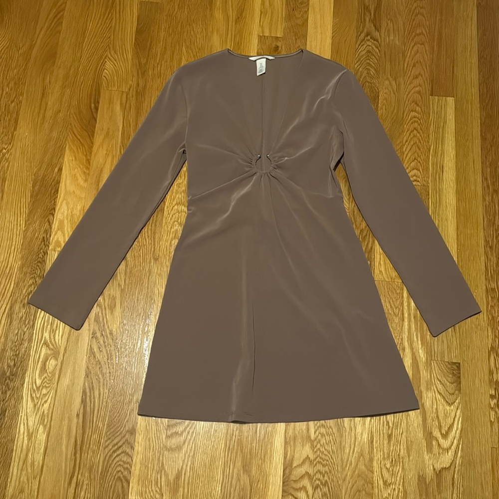 V Neck Mini Dress